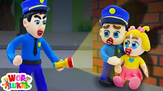 Police Luka Find Baby Lost - Luka Learns Outdoor Safety 👮 Play Doh Cartoon - WOA Luka Channel