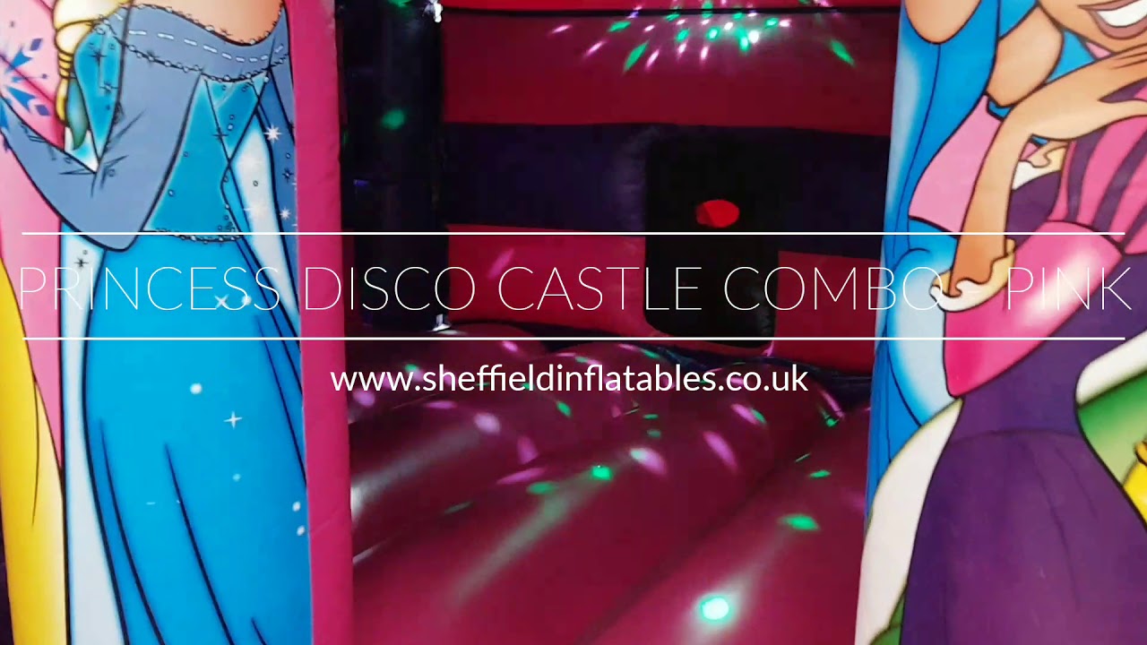  Princess disco bouncy castle combo - pink