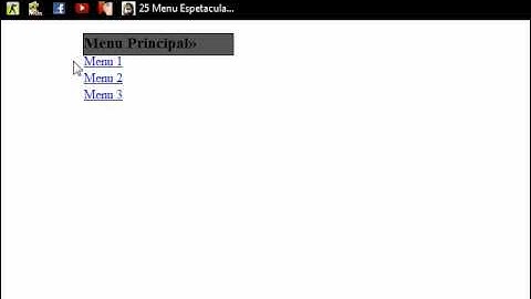 Como fazer Menu com submenu Retrátil ultilizando jQuery, HTML, CSS, DreamWeaver