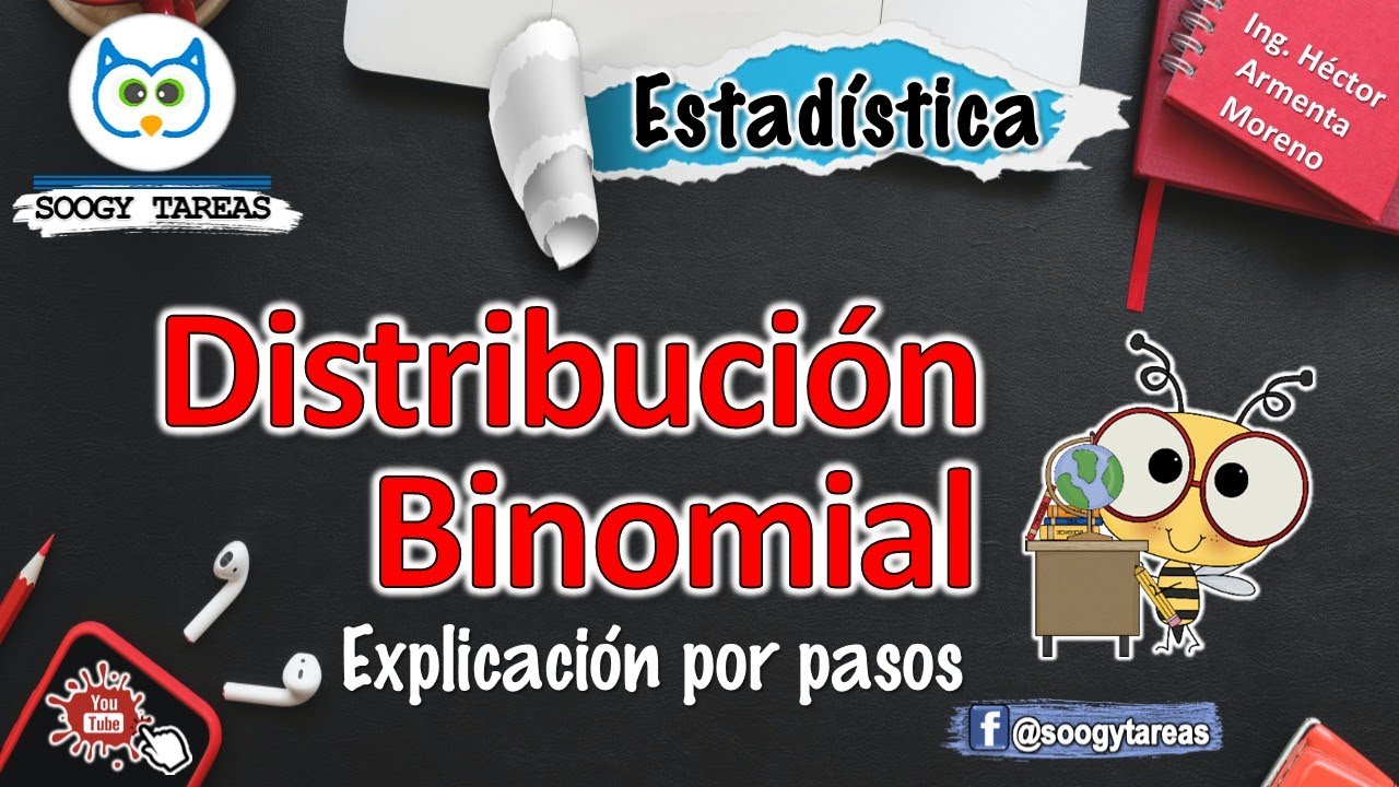 Distribución binomial, ejercicio resuelto (explicación fácil!!!,  paso a paso)