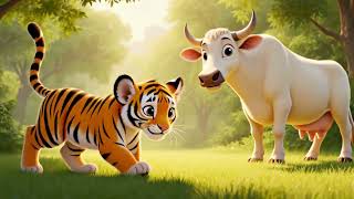 Tiger and Cow Story 🐯🐄 | Moral Stories for Kids in English | Bedtime Stories for Children
