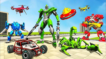 Robot Berubah Jadi Kalajengking UFO Dan Mobil | Scorpion Robot Car - Mech Robot Transformation Game