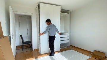 How to Assemble PAX WARDROBE 2024 IN 7 MINUTES | Complete Guide with Sliding Doors