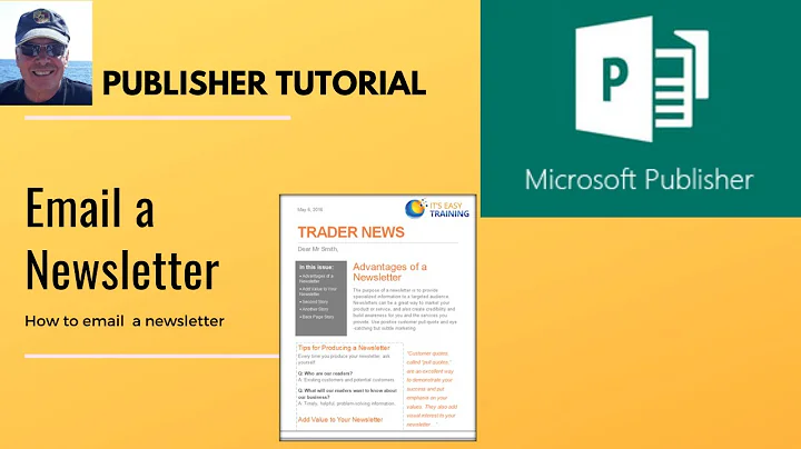 How to email a newsletter in Microsoft Publisher. Link text box