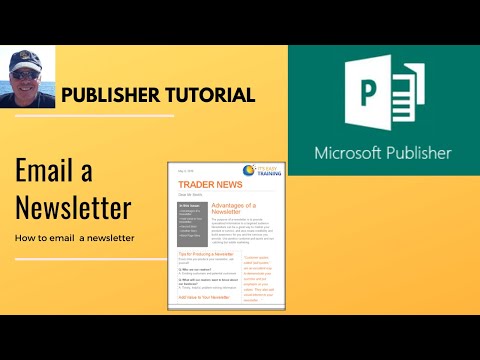 How to email a newsletter in Microsoft Publisher. Link text box