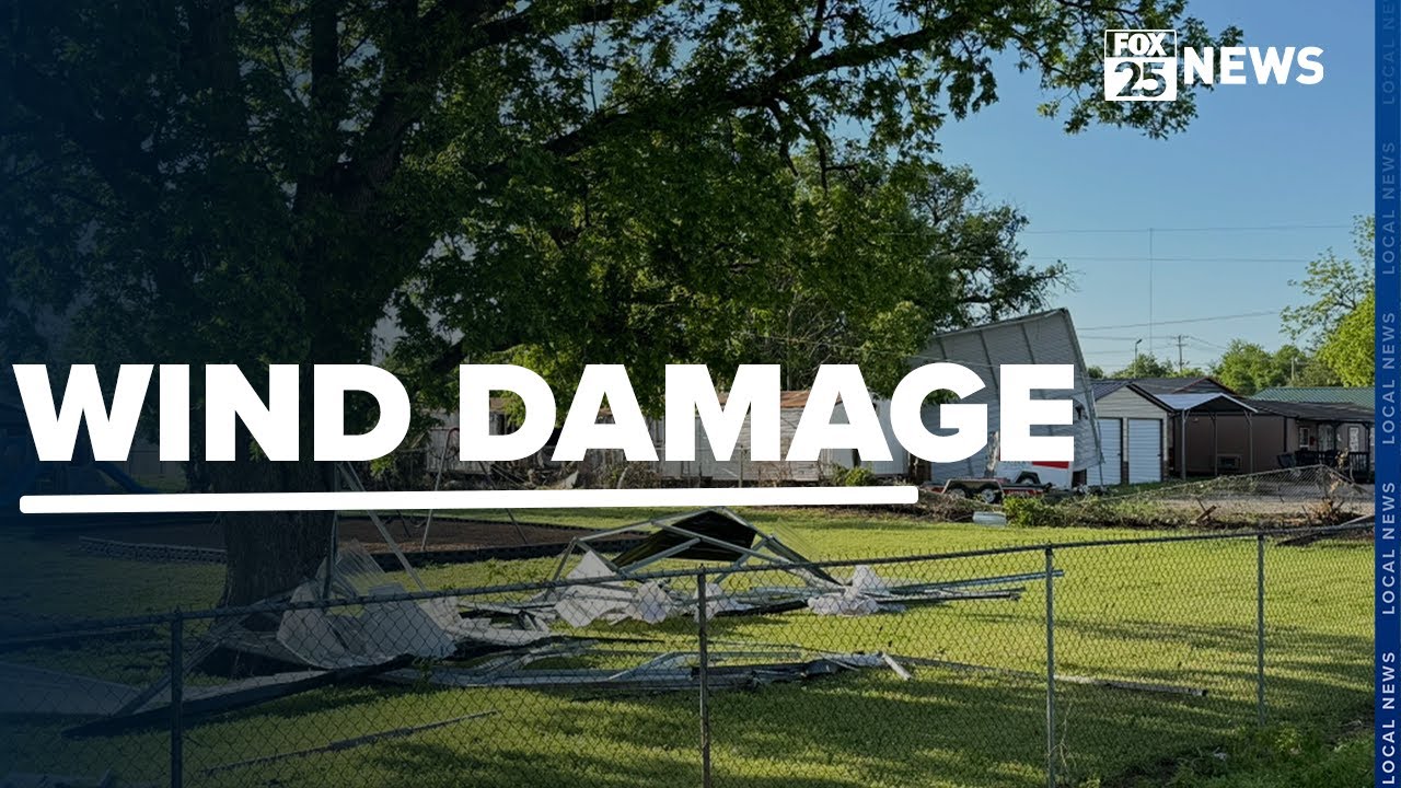 Wind damage in Southeast Oklahoma City and Moore after severe weather ...