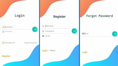 Login, SignUp & Password Reset Android app in Kodular with Firebase real-time data base