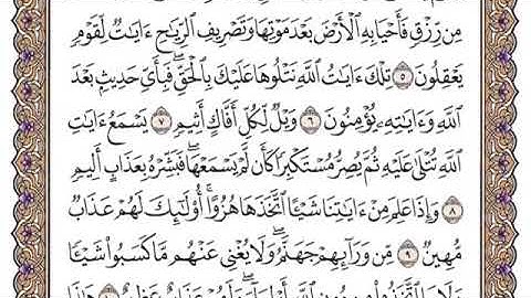 سورة الجاثية من ٨-١١