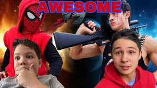Reaction to L Boy Carson’s Spider-Man Vs Punisher (VIDEO MADE A MONTH AGO)