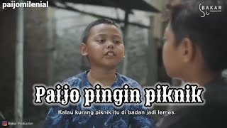 paijo milenial pingin piknik // komedi jawa