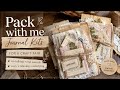 Pack Journal Kits With Me 🌿 cozy no-talking paper crafting ASMR