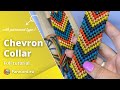 HOW TO make a Dog Collar with Friendship Bracelet knot Chevron | Paracord type 1 collar