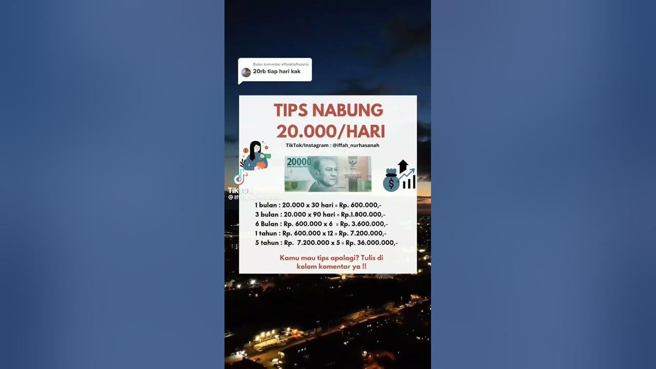 Nabung 20 ribu tiap hari