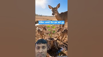 The deer saved the litchi tree from drying up by seeing water 😭 #ai​ #tree​ #save​ #plants​ #tree​