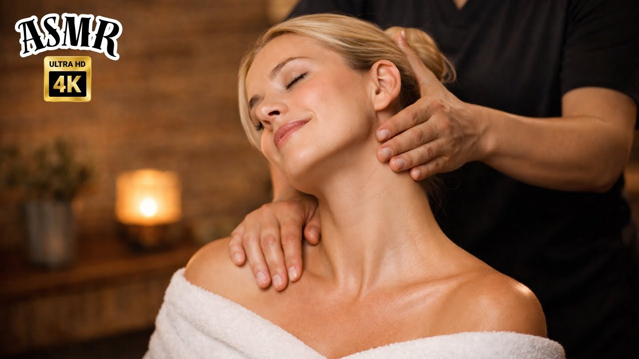 Neck & Head ASMR Massage for Deep Relaxation 😌 | Stress Relief