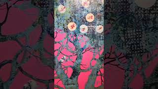 [작품소개]박경희/기억의나무/97x97cm/캔버스 위 유화60호/신불당아트센터2층 M갤러리25.6.30~7.6까지 전시 #복숭아작가박경희 #신불당아트센터 #박경희