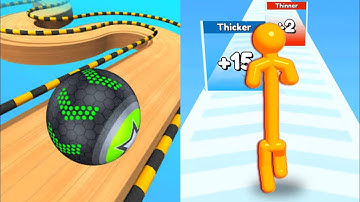 Going Balls vs Tall Man Run - All Levels SpeedRun Android iOS Gameplay UGJVTKS