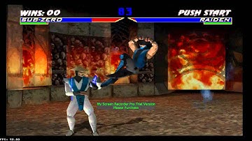 1964 N64 EMULATOR with GLIDE64 Video Plugin MOUSE POINT ExPLaNaTiOn & MK4 SUB ZERO FATALITIES