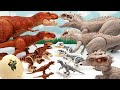 6 Tyrannosaurus VS 6 Indominus! Jurassic World Dinosaurs