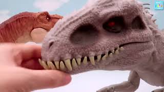 6 Tyrannosaurus VS 6 Indominus! Jurassic World Dinosaurs Toys For Kids