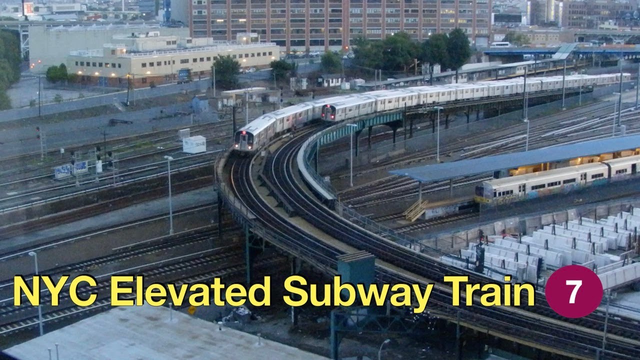 NYC Subway #7 Train - Long Island City - YouTube