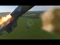 Russian pilot ejecting from crashing su25 at extrem low altitude  helmet cam gopro pov