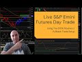 Live S&amp;P Emini Futures Trade Using Fibonacci Levels To Day Trade