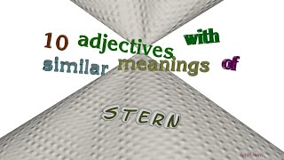 stern - 11 adjectives which are synonyms of stern (sentence examples)