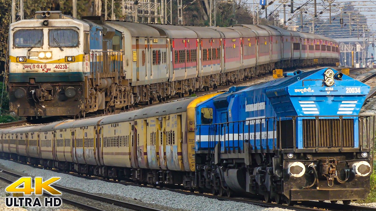 DAZZLING WDP 4 and other ELECTROMOTIVE DIESELS !! Indian Railways