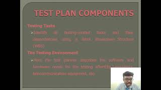 Test Plan Components - Software Testing, Dr. Joe Prathap P M, Professor/CSE, RMDEC