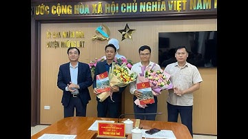 Công bố quyết định bổ nhiệm Giám đốc và Phó Giám đốc Ban Quản lý Dự án đầu tư Xây dựng huyện.