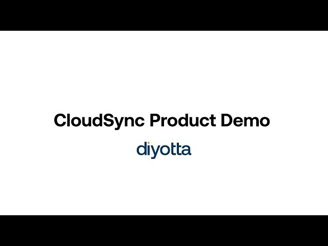 CloudSync Product Demo