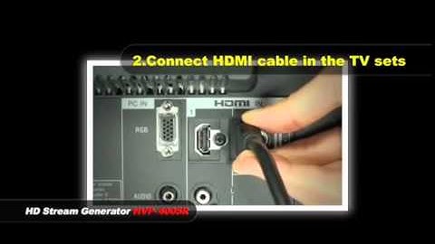 [DigitalZone] Cable Connection - HVP 4005 HDMI