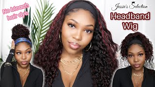 How To Recolor A Headband Wig? Highlight 99J Tutorial Jessie's Selection Water Wave Headband Wig screenshot 4