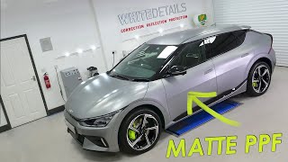 WRAPPING A MATTE CAR IN MATTE PPF  AMAZING PAINT PROTECTION FILM (KIA EV6 GT)
