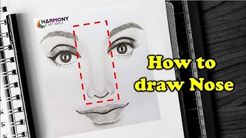13. How to draw face (Part 2) || How to draw nose step by step