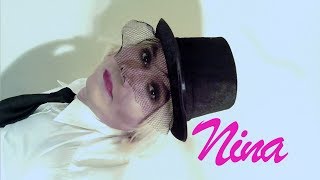 Crossdresser In Black Hose Chair Dancing.