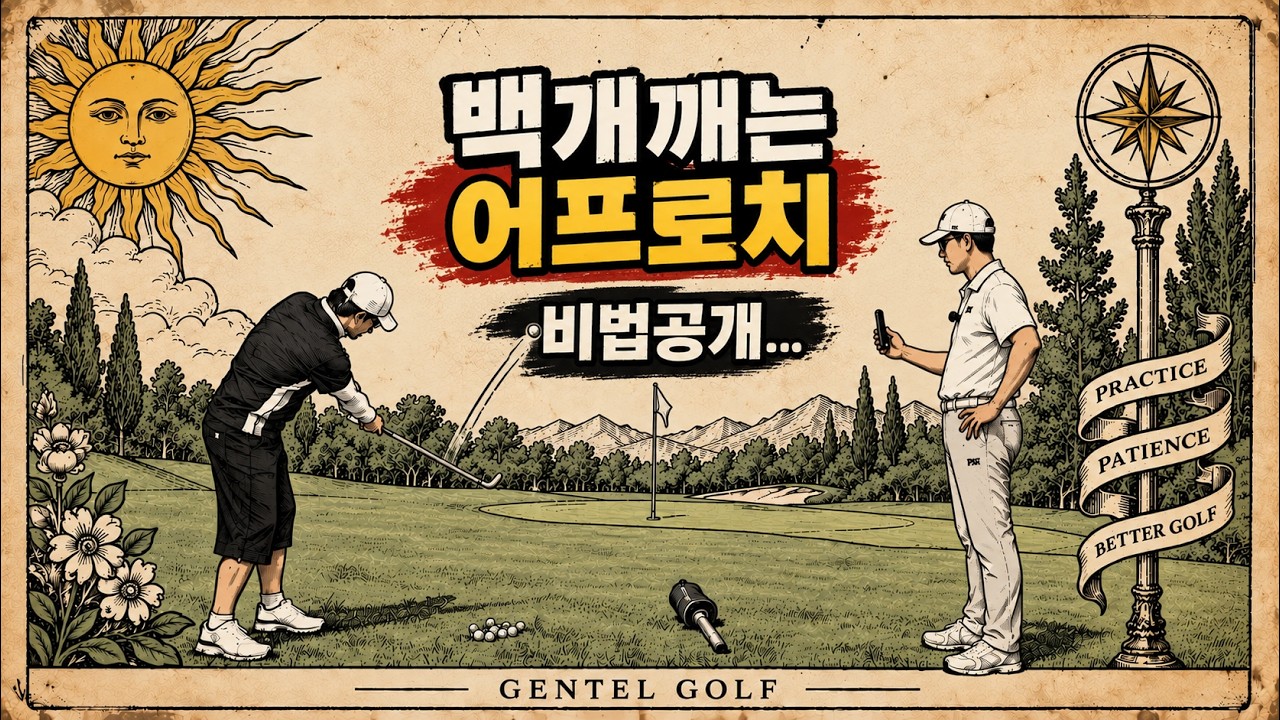 헤드가 미끄러지는 세상에서 가장 쉬운 초보용 어프로치 | 더덕은 안녕 !!!  바닥의 솔을 이용하면 스윙을 끝까지 하면 밀고 갈수있습니다.