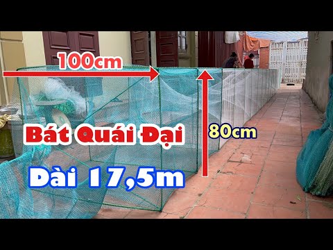 Video Bát Quái Đánh Sông Lớn:80x100cm. ( Dài 17,5m ) Mắt... - youtube