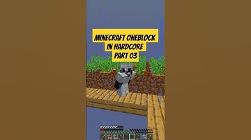 minecraft one block in hardcore #shorts