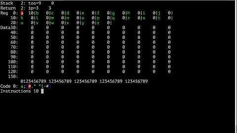See a STACK-CPU running a simple loop