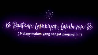 STORY WA LAGU INDIA || RAATAN LAMBIYAN || BLACK SCREEN || TRENDING TIK TOK
