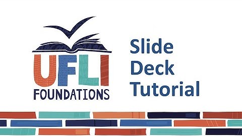 UFLI Foundations Slide Deck Tutorial