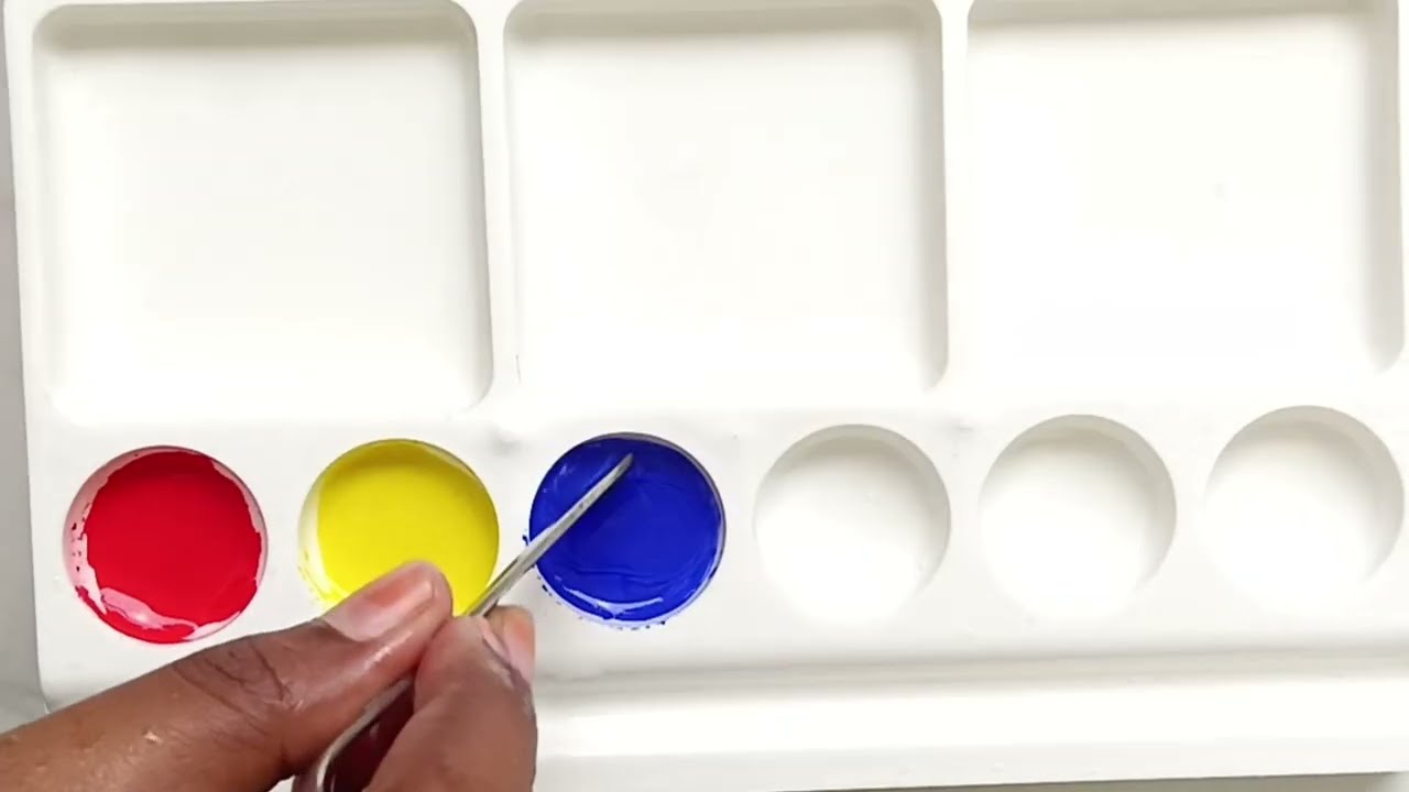 Guess the Color | red + yellow + blue #colormixing #amazing