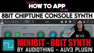 8Bit Chiptune Console Synth miniBit on iOS - How To App on iOS! - EP 1038 S12