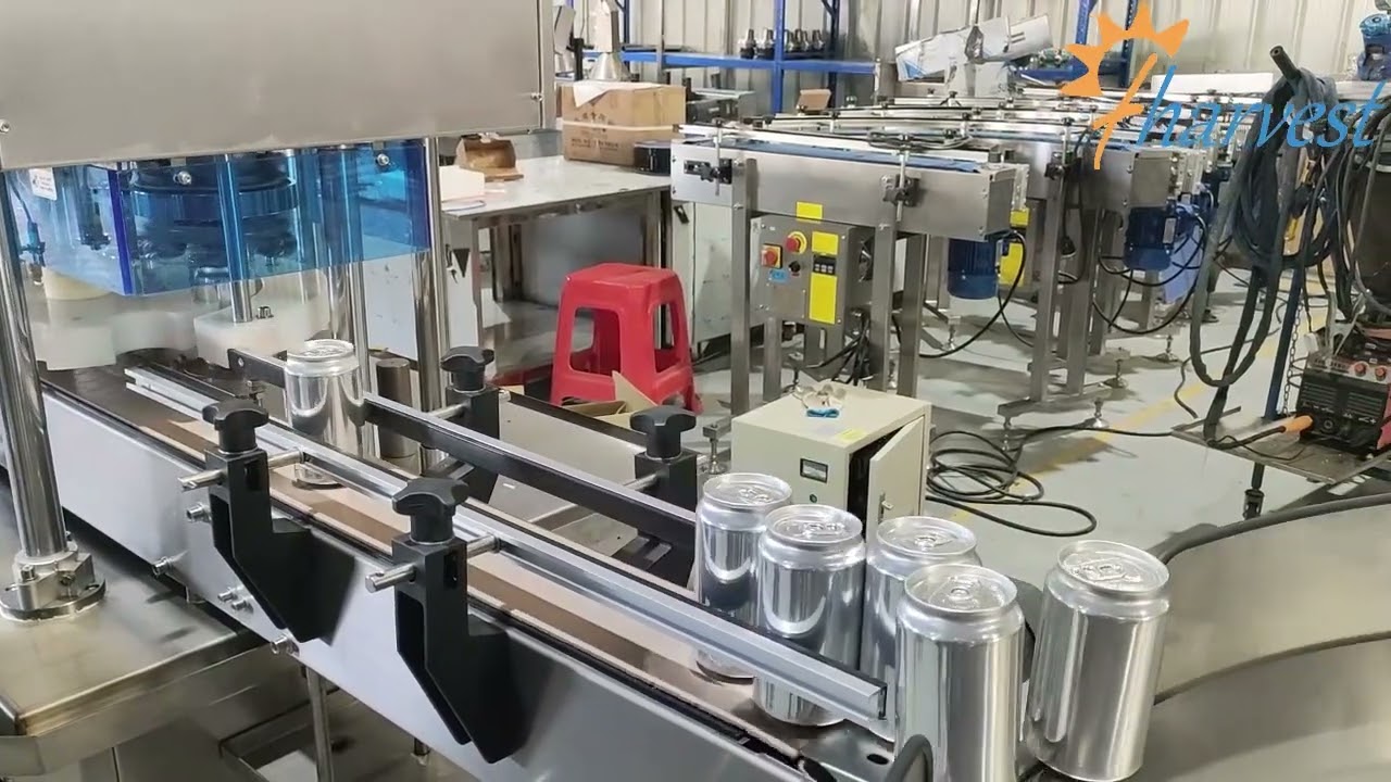 Teljesen automatikus ananászlé, kókuszlé, ital, ital alumínium doboz lezáró gép