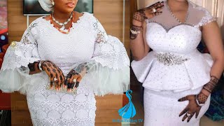 African Fashion Style | Super Exotic White Asoebi Styles | Classy White Lace Styles for Owambe Party screenshot 2