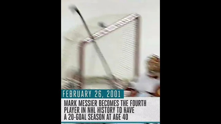 Messier scores 20 goals at age 40 | This Date in H...