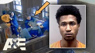 Murder Victim's Father RUSHES at Defendant | Court Cam | A&E