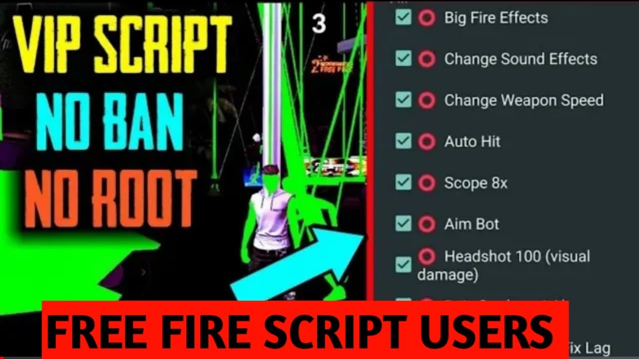 Free Fire Hack /Script Só Hs! - DFG